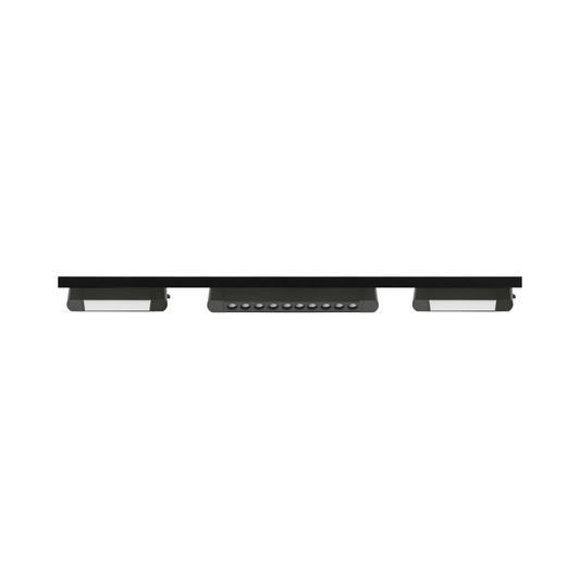 Pack 3 Focos Monofasicos Cygnus 40W con Riel Negro 1 metro