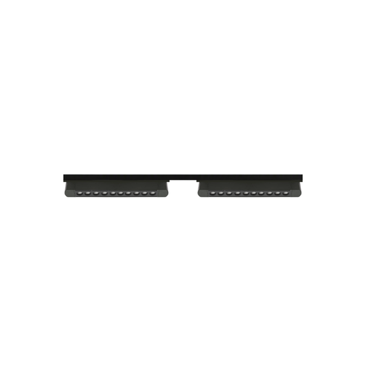 Pack 2 Focos Monofasicos Cygnus 40W 24º con Riel Negro 1 metro