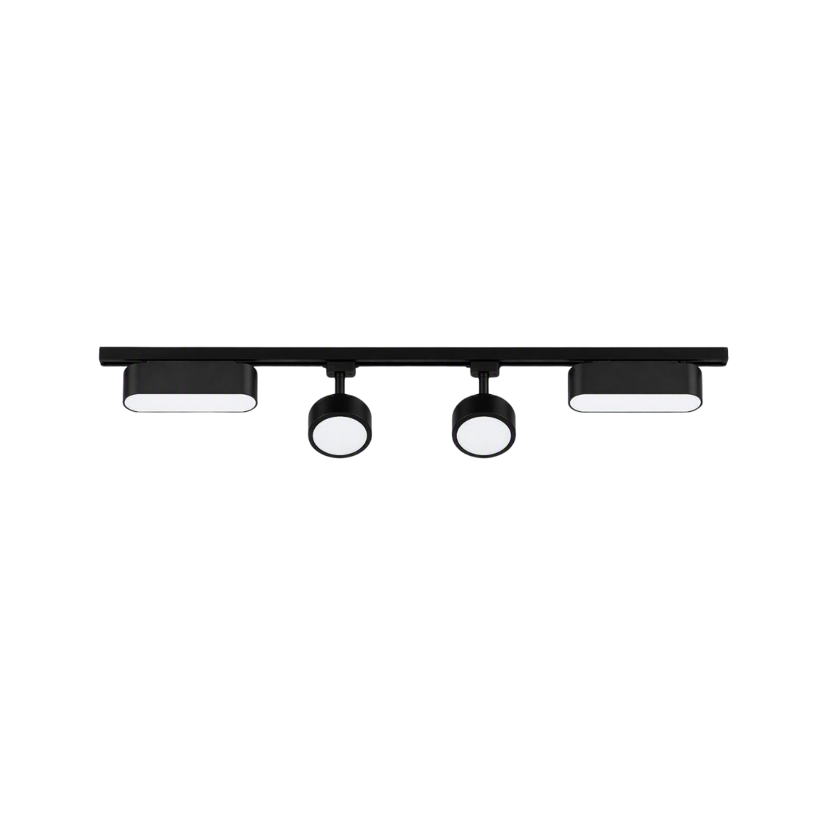 Pack 4 Focos Monofasicos 44W con Riel Negro + Accesorio I