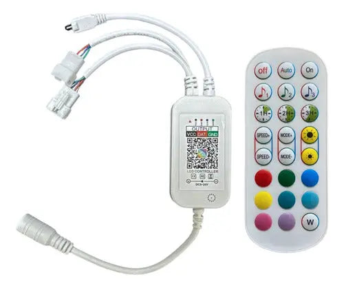 Conector Con Control Pro Para Cinta Rgb Secuencial 12/24v