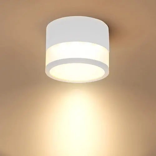 Panel Sobrepuesto Con Vidrio Decorativo Led 7w Luz Calida