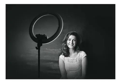 Aro Anillo Luz Led Fotografia 26cm 15w Tripode Ajustable