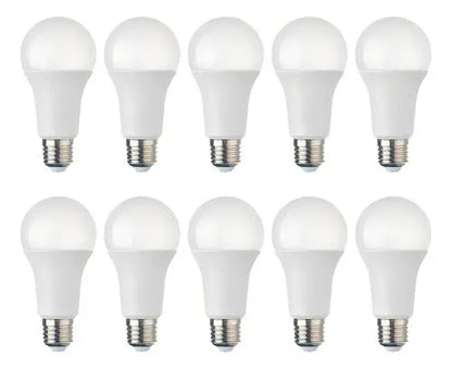 Pack 10 Ampolleta E27 15w 3000k Color De La Luz Blanco Calido