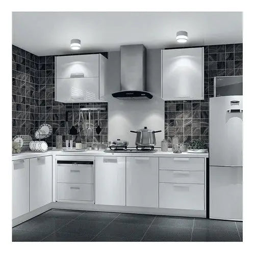Panel Sobrepuesto Con Vidrio Decorativo Led 7w Luz Fria