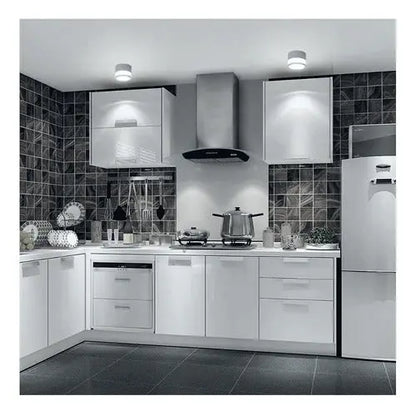 Panel Sobrepuesto Con Vidrio Decorativo Led 7w Luz Fria