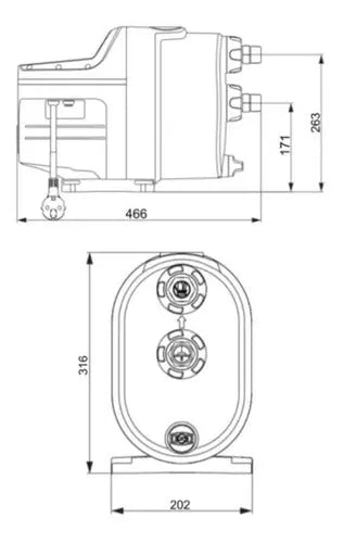 Presurizador Bomba Scala 1 3-45 Grundfos Electrica 90l/min