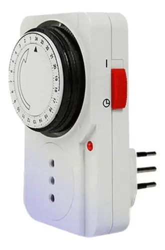 Temporizador Timer Analogico Diario 24 Horas Enchufe 220v
