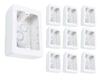 Pack 10 Caja Chuqui Sobrepuesta Electrica Pvc Sec