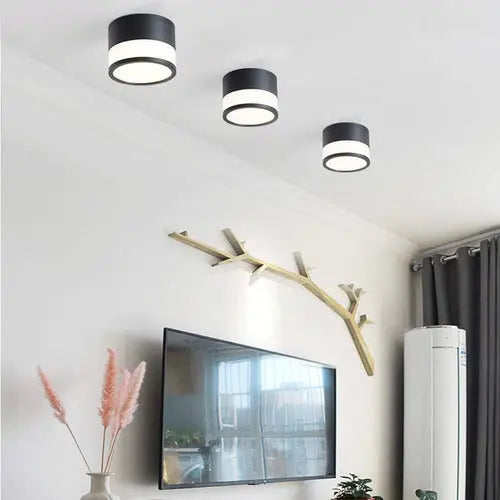 Panel Sobrepuesto Con Vidrio Decorativo Led 7w Luz Fria