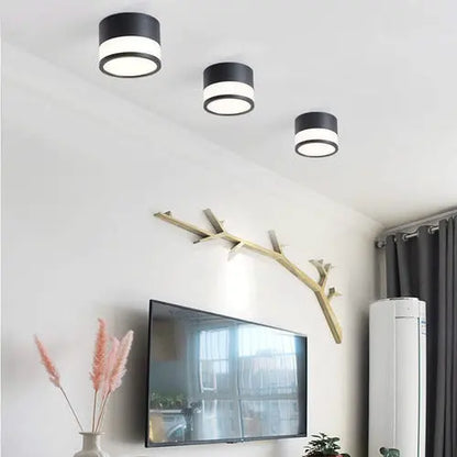 Panel Sobrepuesto Con Vidrio Decorativo Led 7w Luz Fria