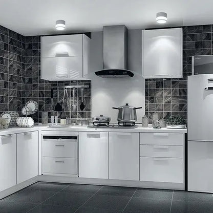 Panel Sobrepuesto Con Vidrio Decorativo Led 7w Luz Fria
