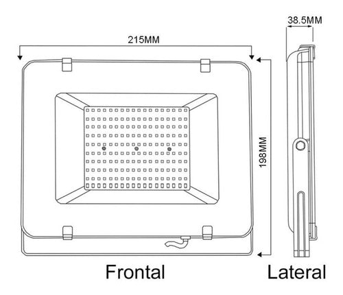 Foco Proyector De Area Led 100w Exterior Sec