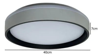 Lampara Plafon Led Sobrepuesto Redonda Moderna 84w 40cm