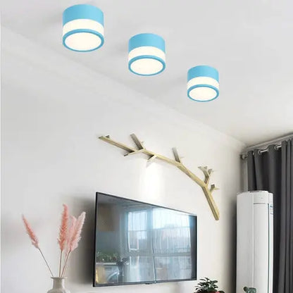 Panel Sobrepuesto Con Vidrio Decorativo Led 7w Luz Fria