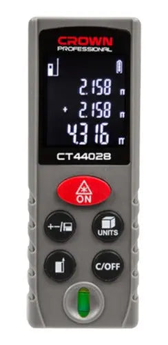 Medidor De Distancia Distanciometro Laser Digital 40mt Crown