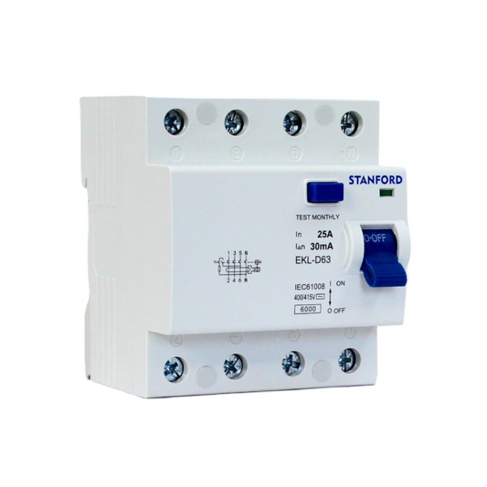 Interruptor Diferencial 4x25a 30MA Clase AC