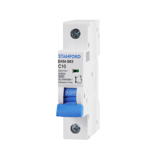Interruptor Automatico 1p 10a 6ka 240v 415v C10 Sec