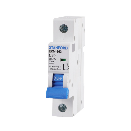 Interruptor Automatico 1p 20a 6ka 240v 415v C20 Sec