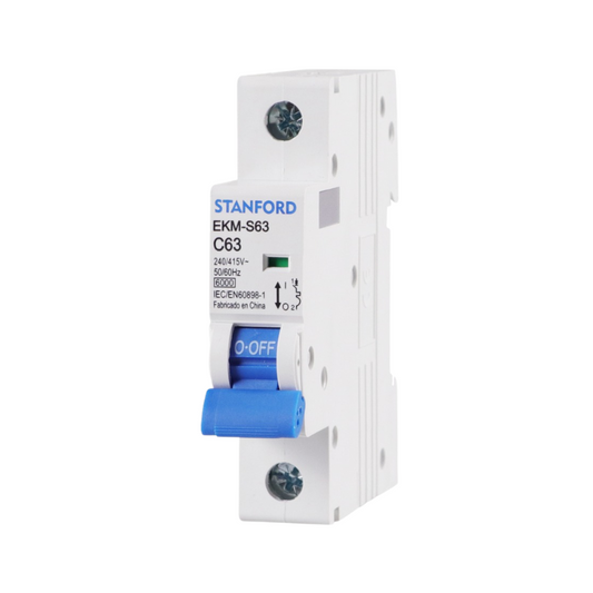 Interruptor Automatico 1p 63a 6ka 240v 415v C63 Sec