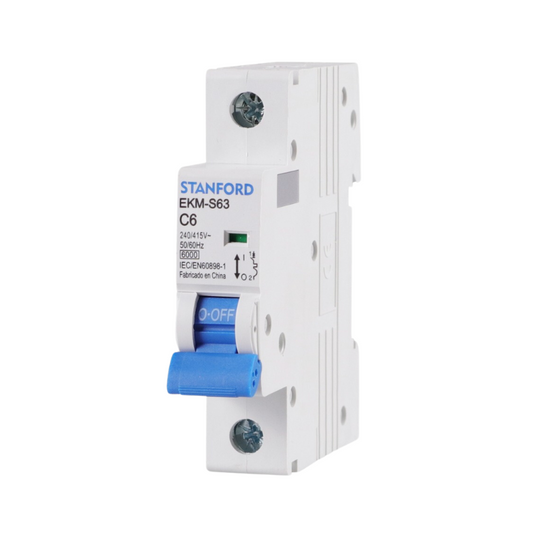 Interruptor Automatico 1p 6a 6ka 240v 415v C6 Sec
