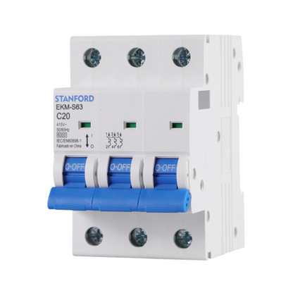 Interruptor Automatico 3p 20a 6ka 415v C20 Sec