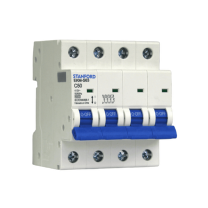 Interruptor Automatico 4p 50a 6ka 240v C50 Sec