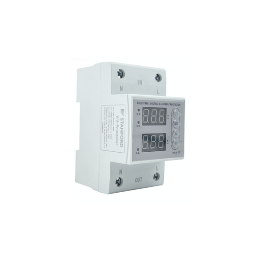 Rele de medida y Control - Protector de Voltaje/Corriente 220VAC 63A