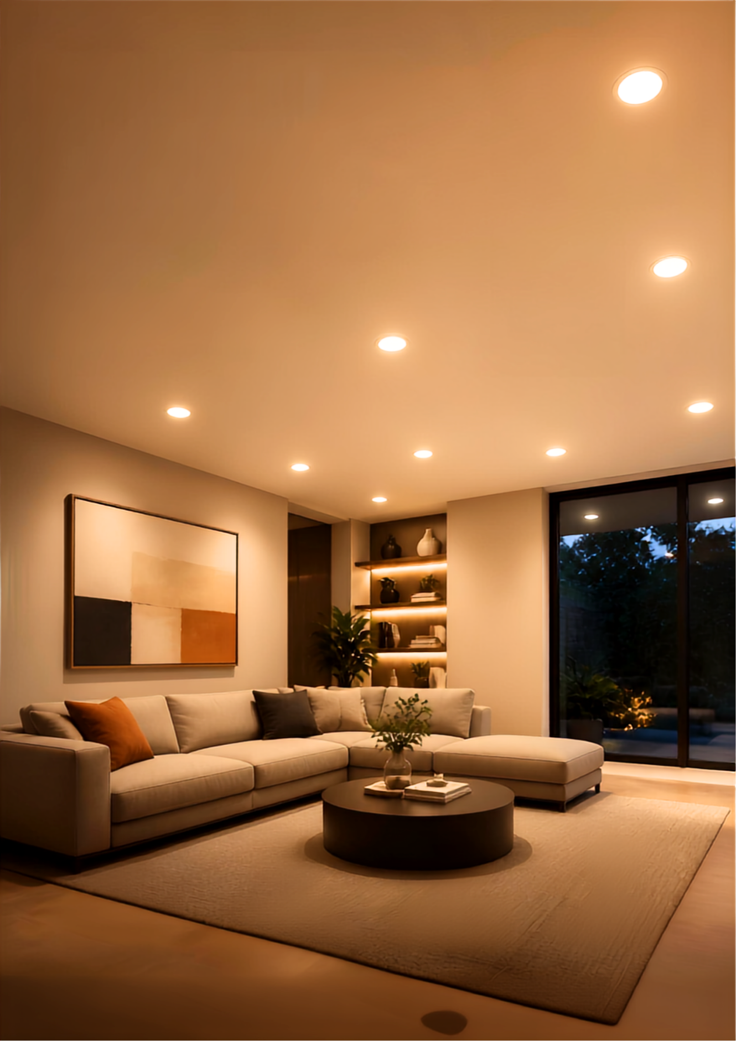 Panel Plafon Led Embutido Redondo ECO SEC 18W 22cm