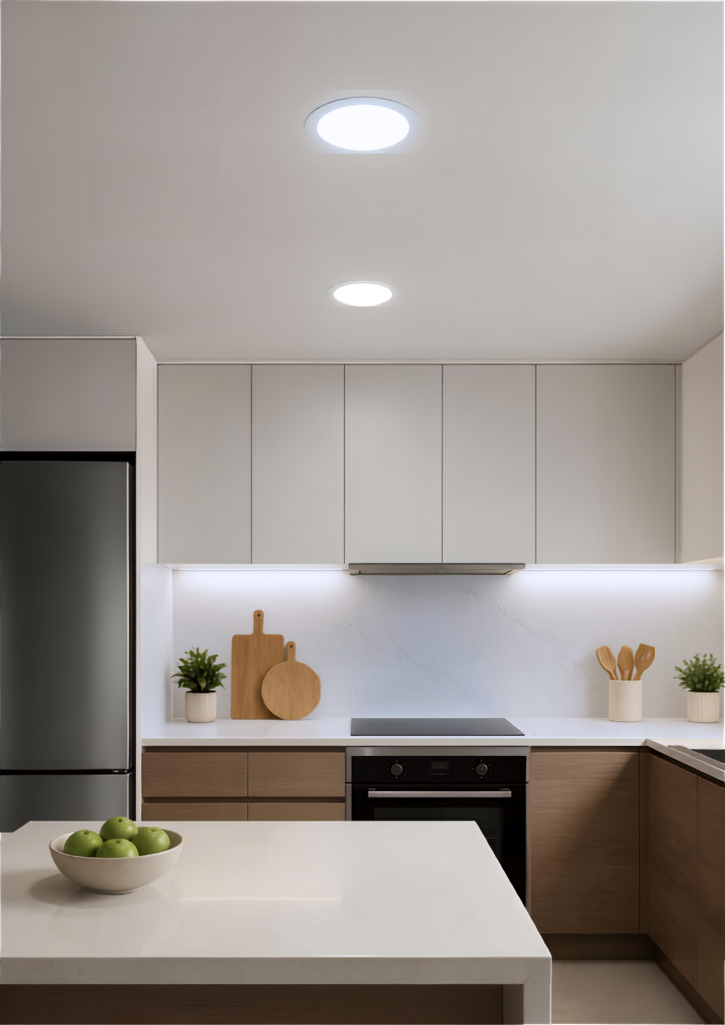Panel Plafon Led Embutido Redondo ECO SEC 18W 22cm