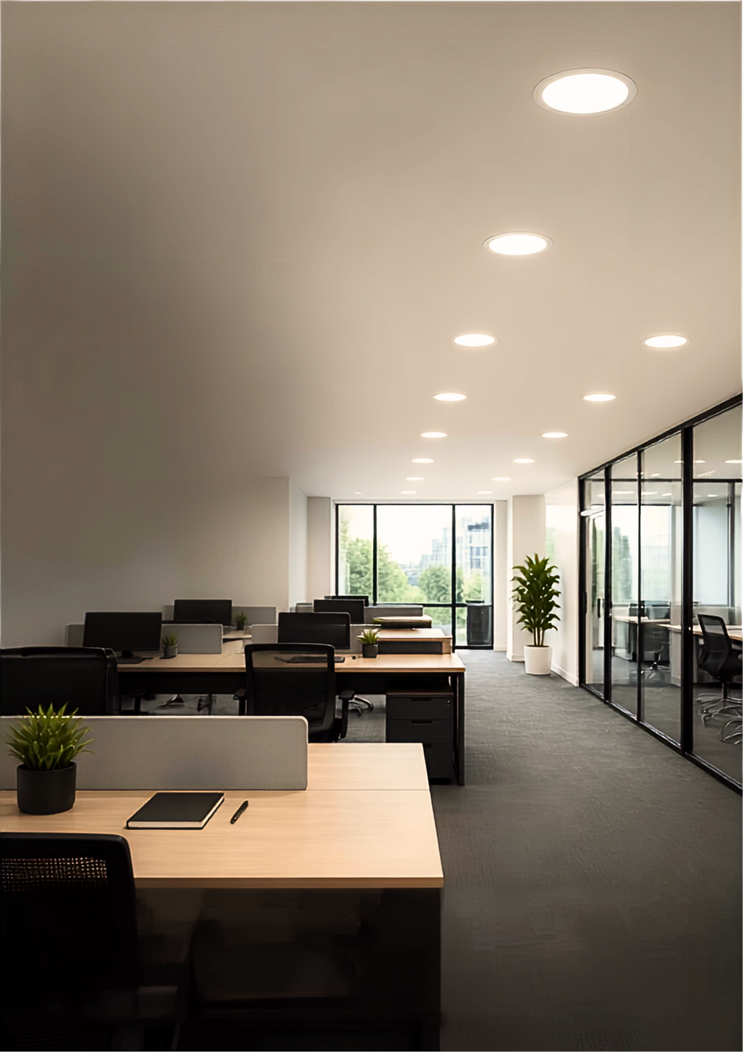 Panel Plafon Led Embutido Redondo ECO SEC 18W 22cm