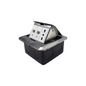 Caja De Piso Pop-Up Mealica 1 Enchufe 10/16A+Toma Internet RJ45+Toma Telefono RJ11