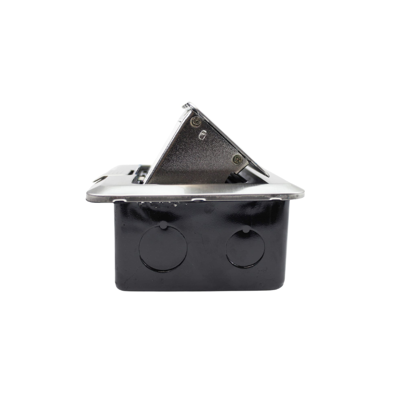 Caja De Piso Pop-Up Mealica 1 Enchufe 10/16A+Toma Internet RJ45+Toma Telefono RJ11