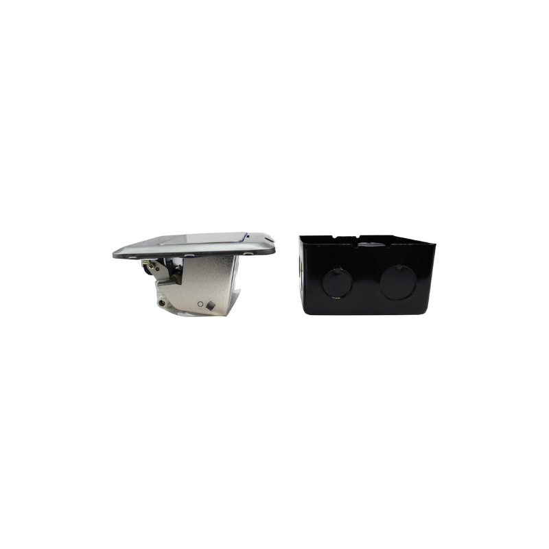 Caja De Piso Pop-Up Metalica 2 Enchufes 10/16A + Toma Internet RJ45