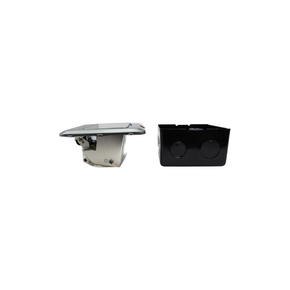Caja De Piso Pop-Up Metalica 2 Enchufes 10/16A + Toma Internet RJ45