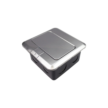 Caja De Piso Pop-Up Metalica 2 Enchufes 10/16A + Toma Internet RJ45