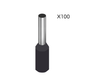 Ferrul E1508 16AWG Negro Pack 100un