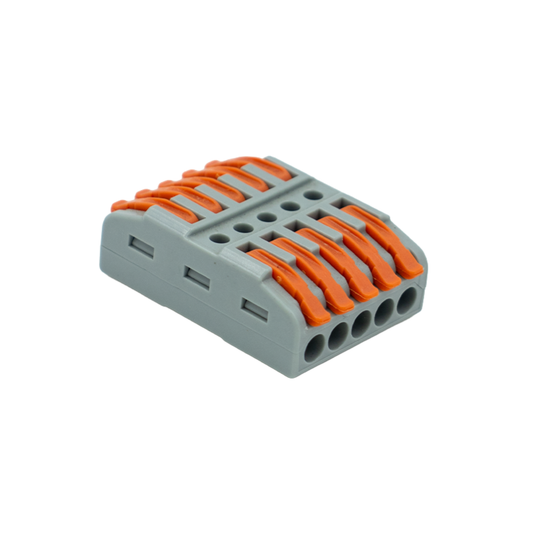 Conector Dlectrico Rápido Fast Clip Wago 5 Polos 250V