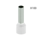 Ferrul E1508 8AWG Blanco Pack 100un