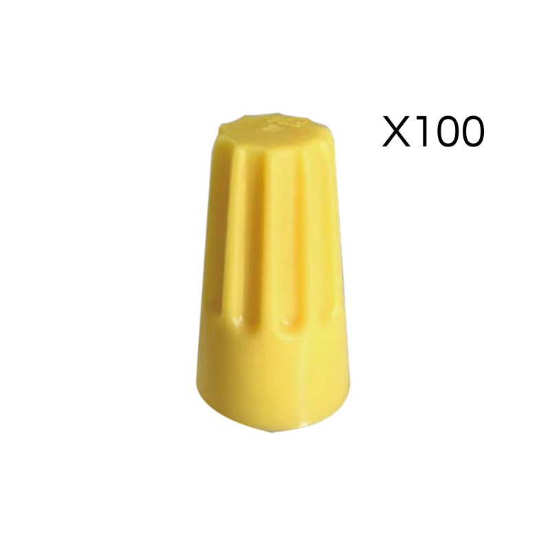 Conector Cónico E33 Amarillo Pack 100un