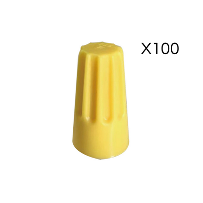 Conector Cónico E33 Amarillo Pack 100un