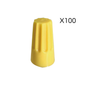 Conector Cónico E33 Amarillo Pack 100un