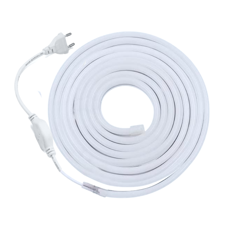 Cinta Led Neon Luz Azul 5 Metros + Conector Al 220v