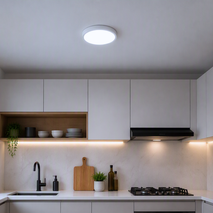 Panel Plafon Led Sobrepuesto Redondo 18w 20.5cm