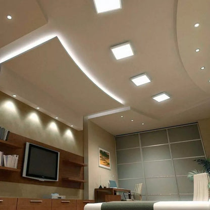 Panel Plafon Led Sobrepuesto Cuadrado 18w 20.5cm