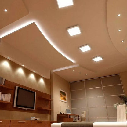 Panel Plafon Led Sobrepuesto Cuadrado 18w 20.5cm