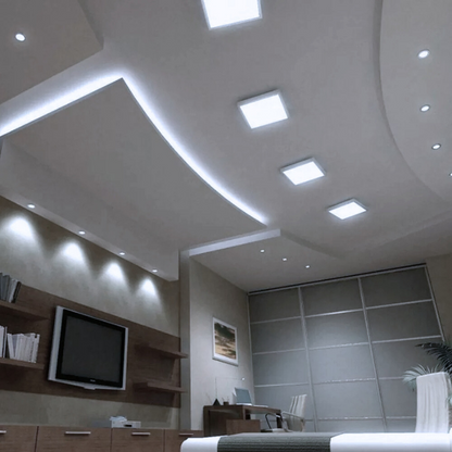 Panel Plafon Led Sobrepuesto Cuadrado 24w 28.5cm SEC