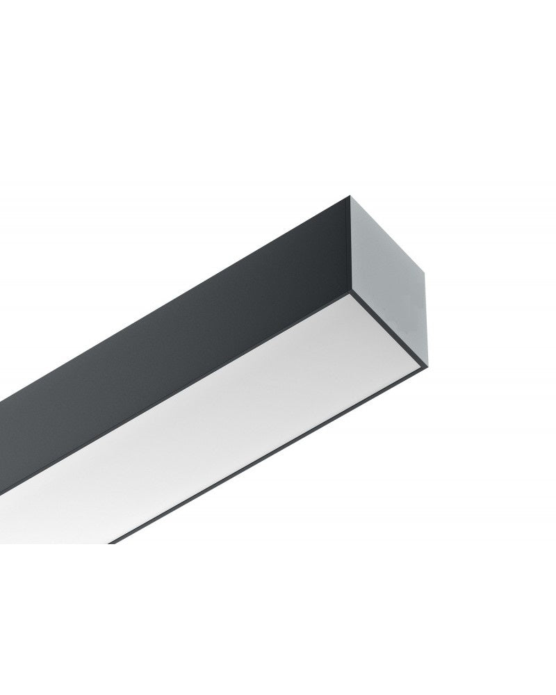 Luminaria Led Lineal Colgante Negro 40w 5070 120cm