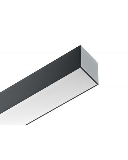 Luminaria Led Lineal Colgante Negro 40w 5070 120cm