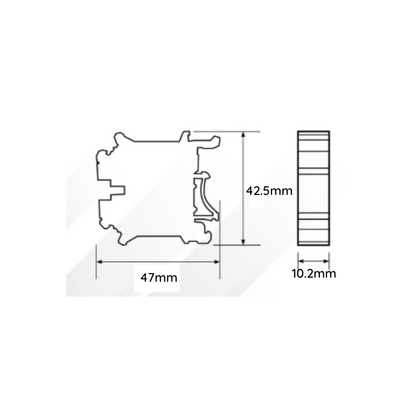 Borne de Conexión 10mm (Placa Terminal)