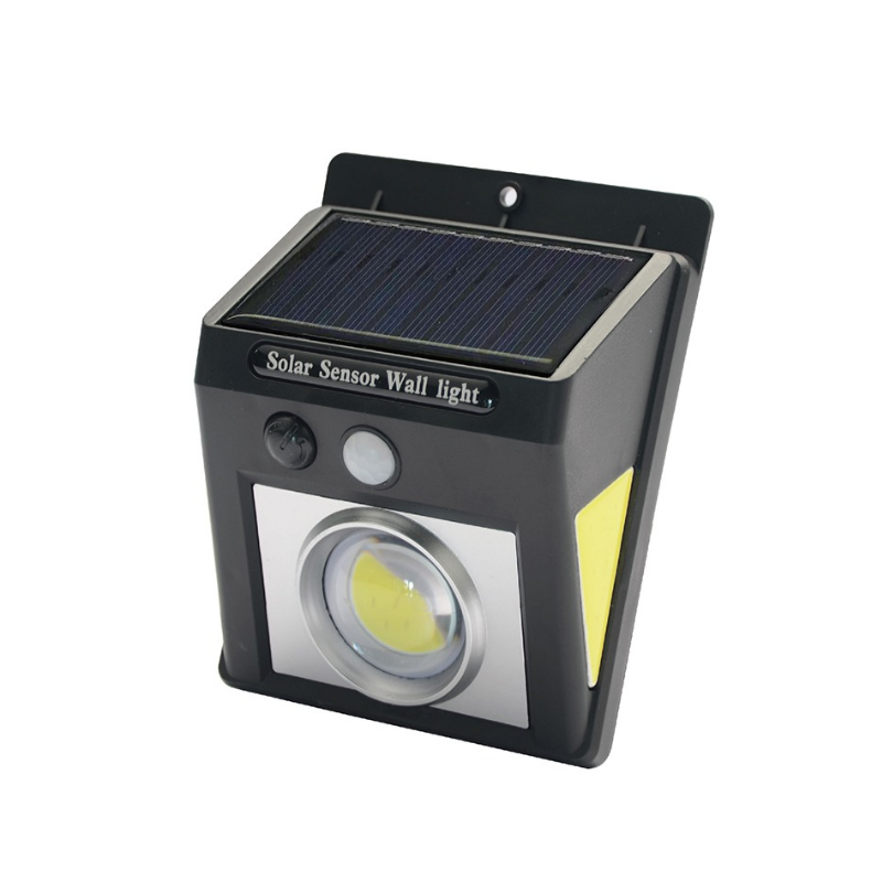 Foco Aplique Solar A Muro con Sensor de movimiento 0.5W 180lm Luz fría